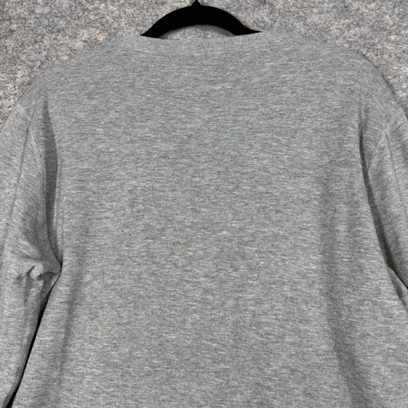Vuori Gray Long Sleeve Sweatshirt Crewneck Pocket Athleisure Pullover Size M - Picture 11 of 15
